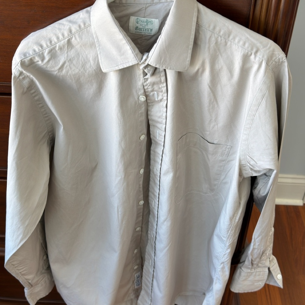 Gitman Brothers Light Gray Casual Button Down Shirt